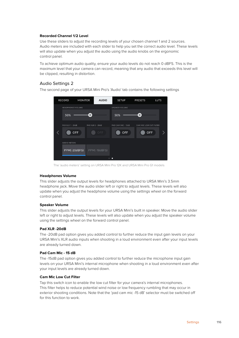 Blackmagic Design URSA Mini Pro 12K (PL) User Manual | Page 116 / 294