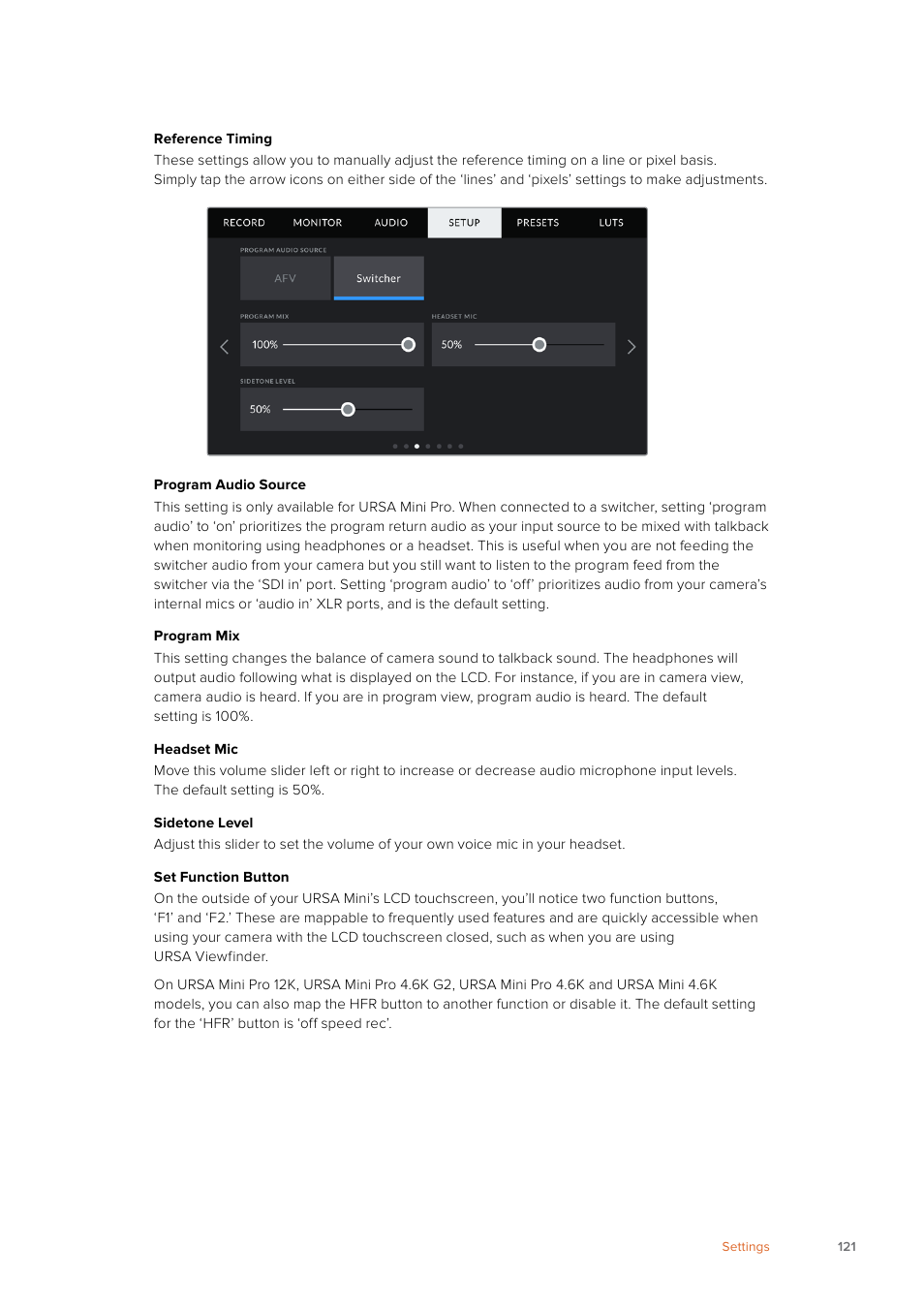 Blackmagic Design URSA Mini Pro 12K (PL) User Manual | Page 121 / 294