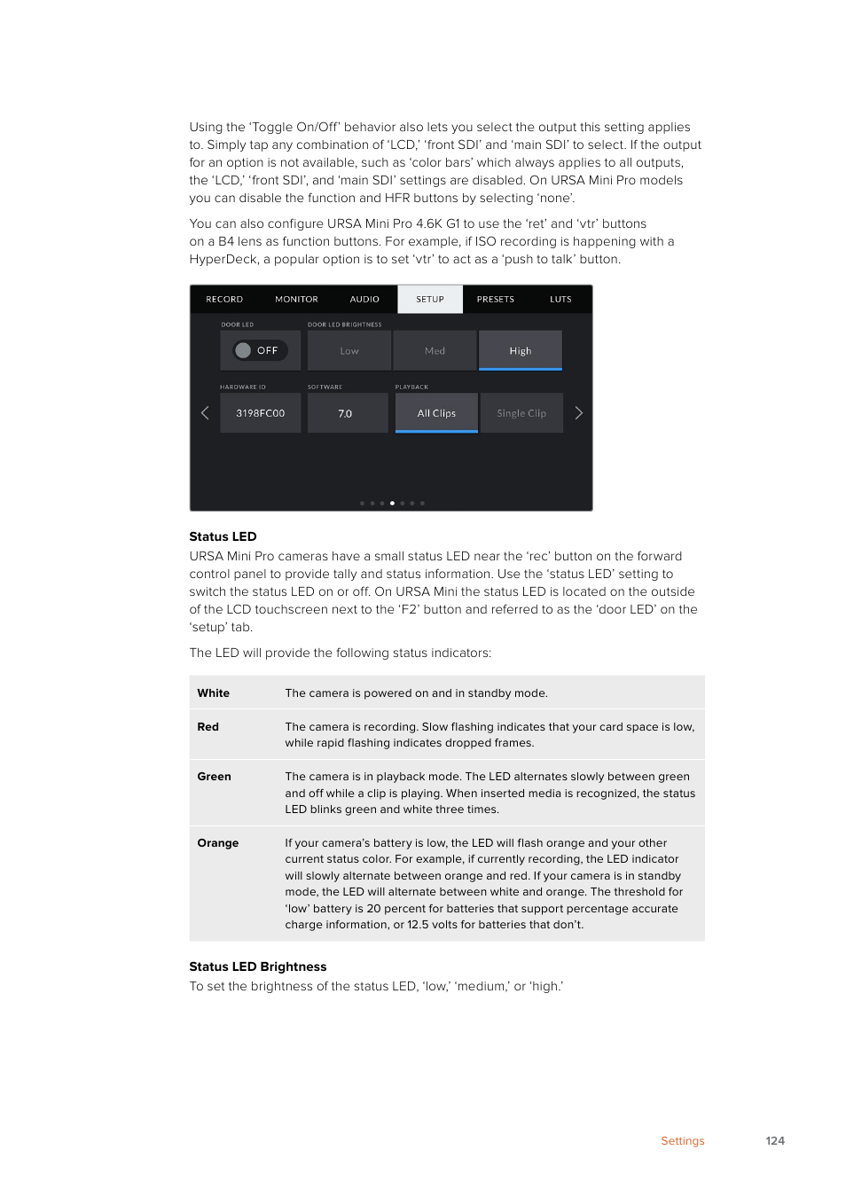 Blackmagic Design URSA Mini Pro 12K (PL) User Manual | Page 124 / 294