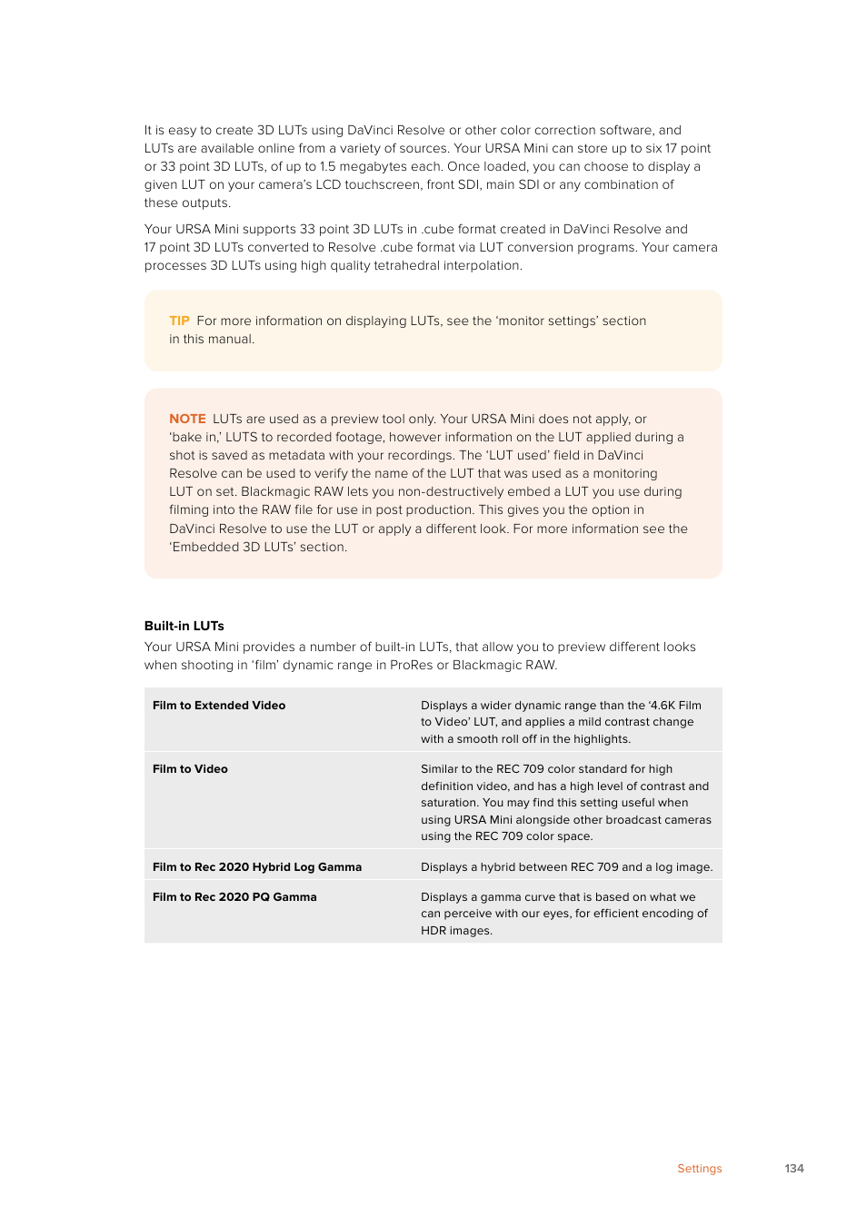 Blackmagic Design URSA Mini Pro 12K (PL) User Manual | Page 134 / 294