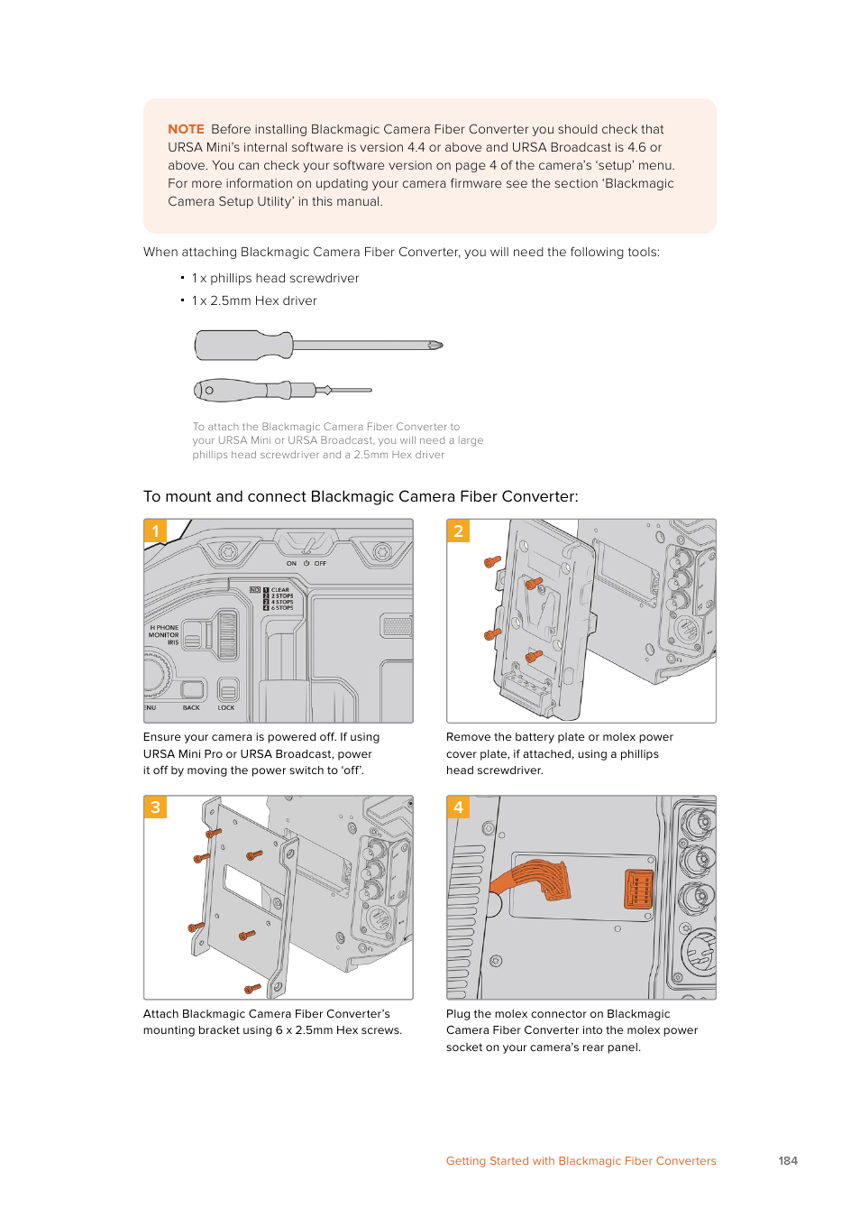 Blackmagic Design URSA Mini Pro 12K (PL) User Manual | Page 184 / 294