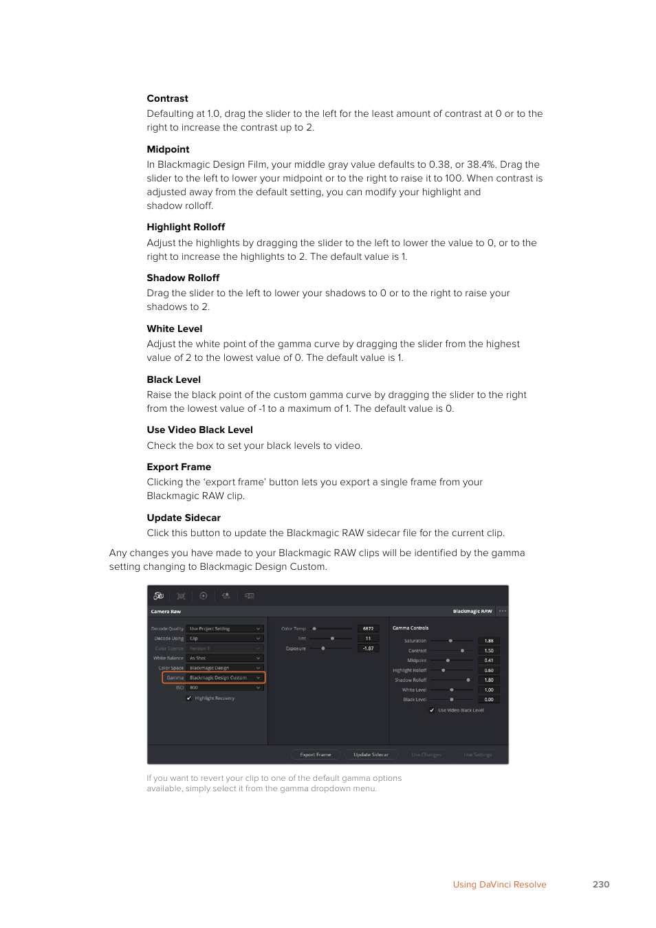 Blackmagic Design URSA Mini Pro 12K (PL) User Manual | Page 230 / 294