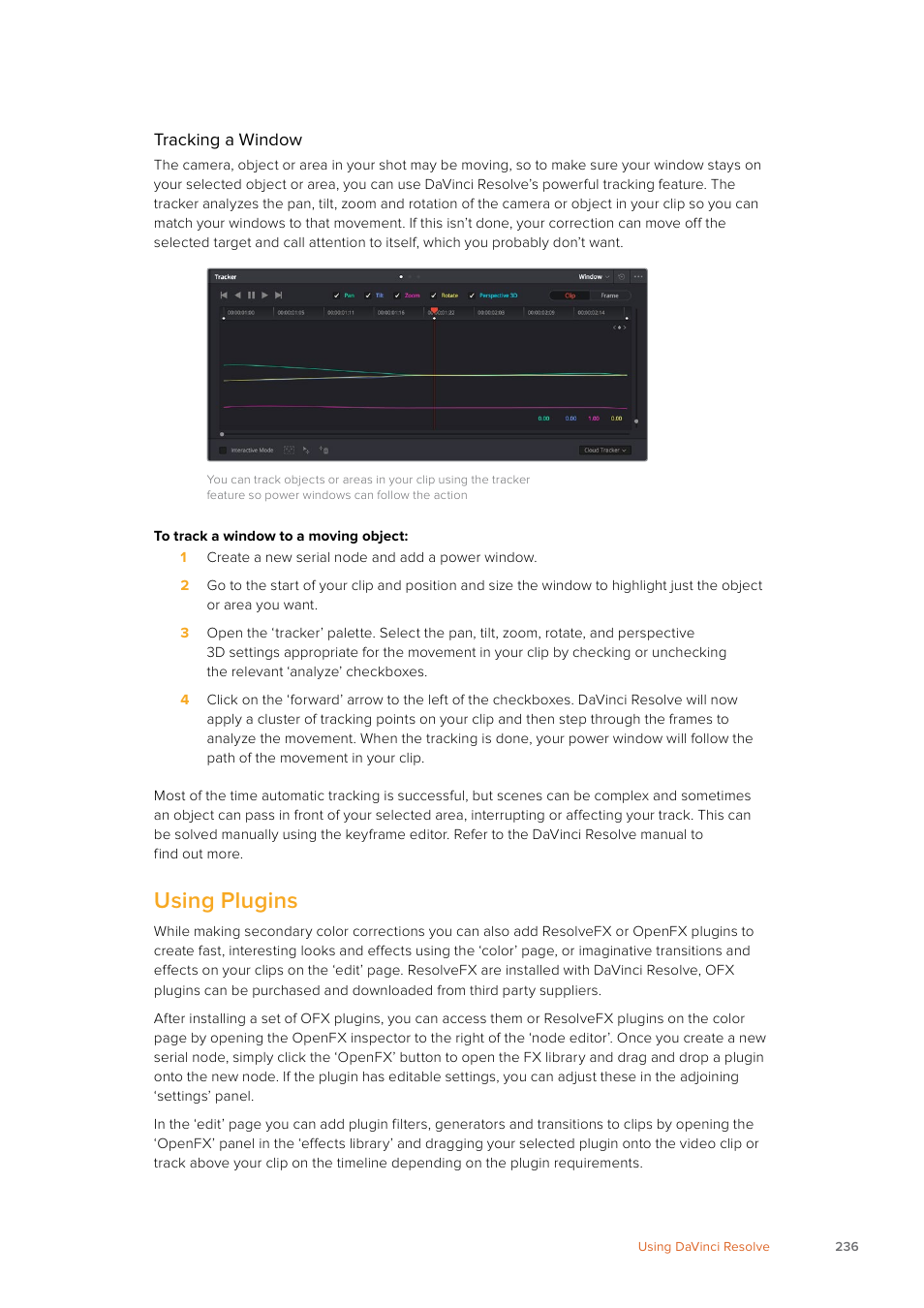 Using plugins | Blackmagic Design URSA Mini Pro 12K (PL) User Manual | Page 236 / 294