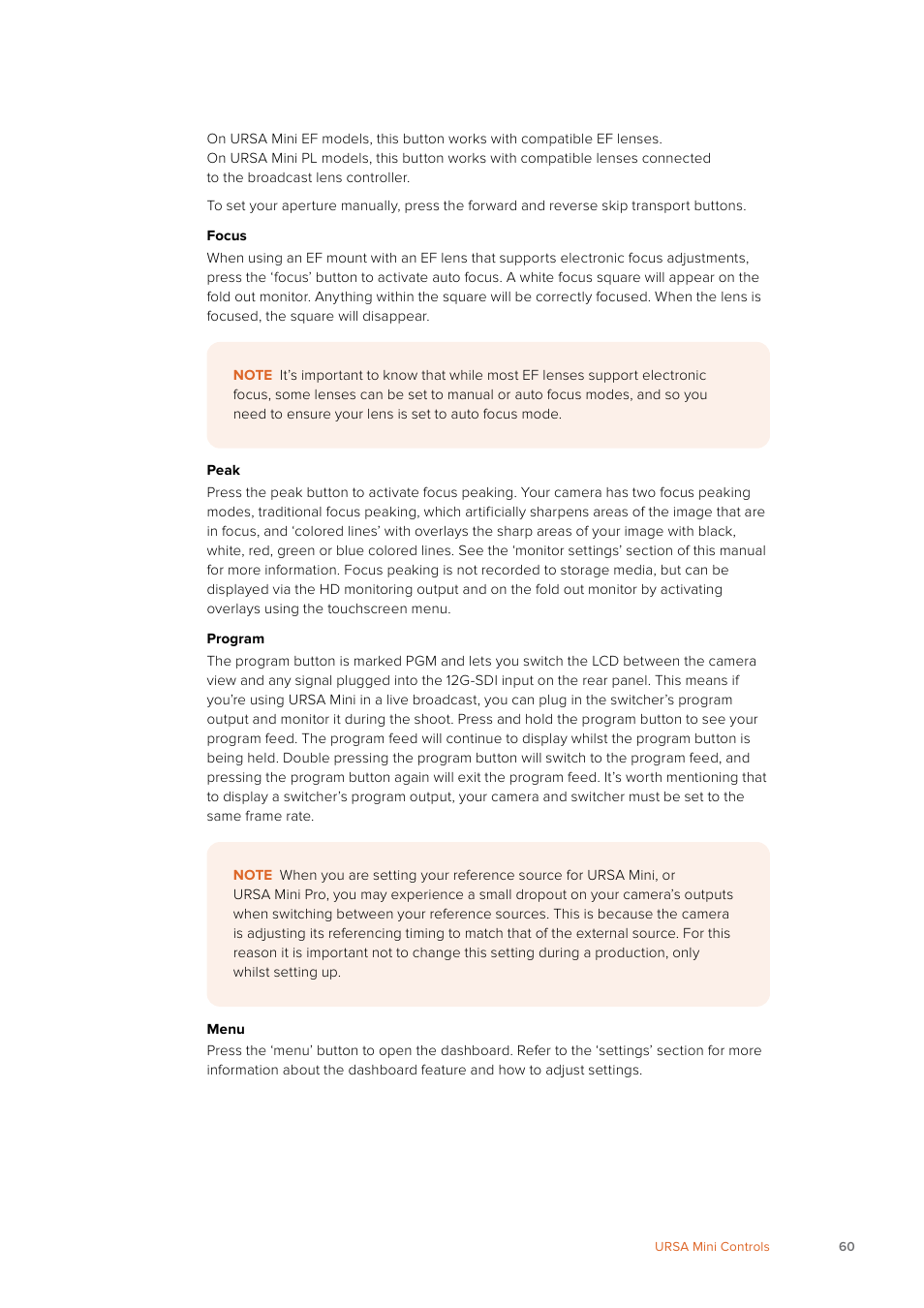 Blackmagic Design URSA Mini Pro 12K (PL) User Manual | Page 60 / 294