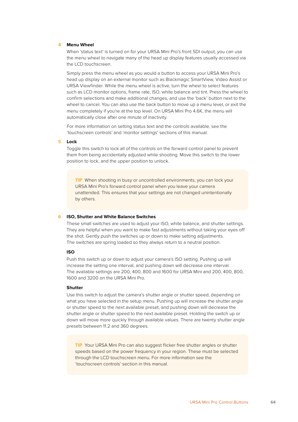 Blackmagic Design URSA Mini Pro 12K (PL) User Manual | Page 64 / 294