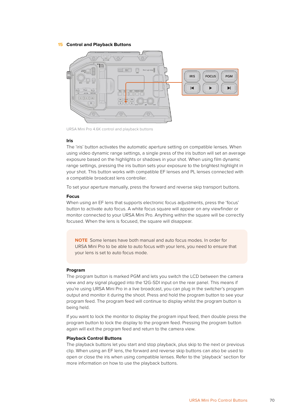 Blackmagic Design URSA Mini Pro 12K (PL) User Manual | Page 70 / 294