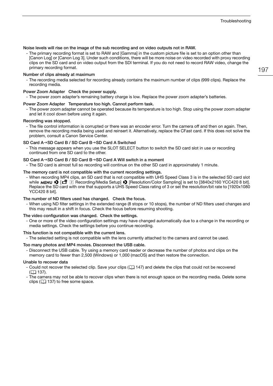 Canon EOS C200 EF Cinema Camera and 24-105mm Lens Kit User Manual | Page 197 / 220