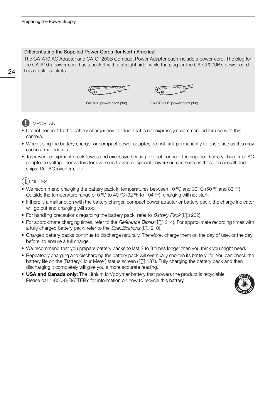 Canon EOS C200 EF Cinema Camera and 24-105mm Lens Kit User Manual | Page 24 / 220