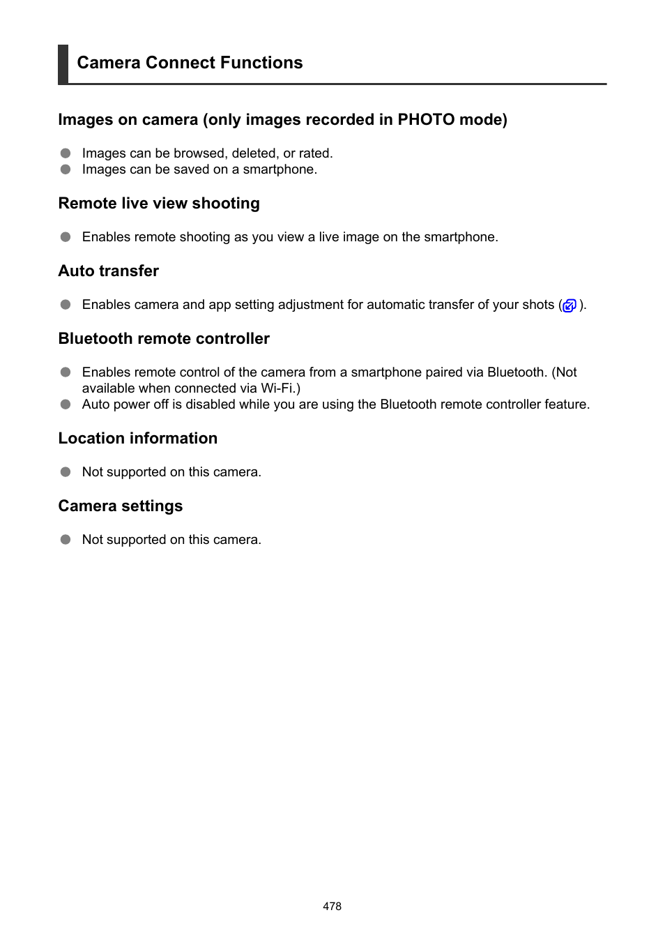 Camera connect functions | Canon EOS R5 C VR Creator Kit with RF 5.2mm f/2.8 Dual Fisheye Lens User Manual | Page 478 / 787