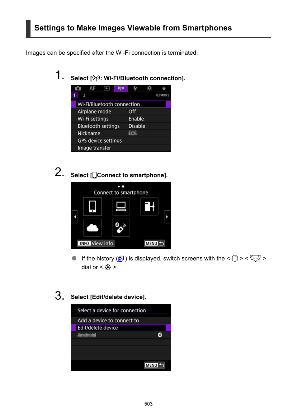 Settings to make images viewable from smartphones, Described in | Canon EOS R5 C VR Creator Kit with RF 5.2mm f/2.8 Dual Fisheye Lens User Manual | Page 503 / 787