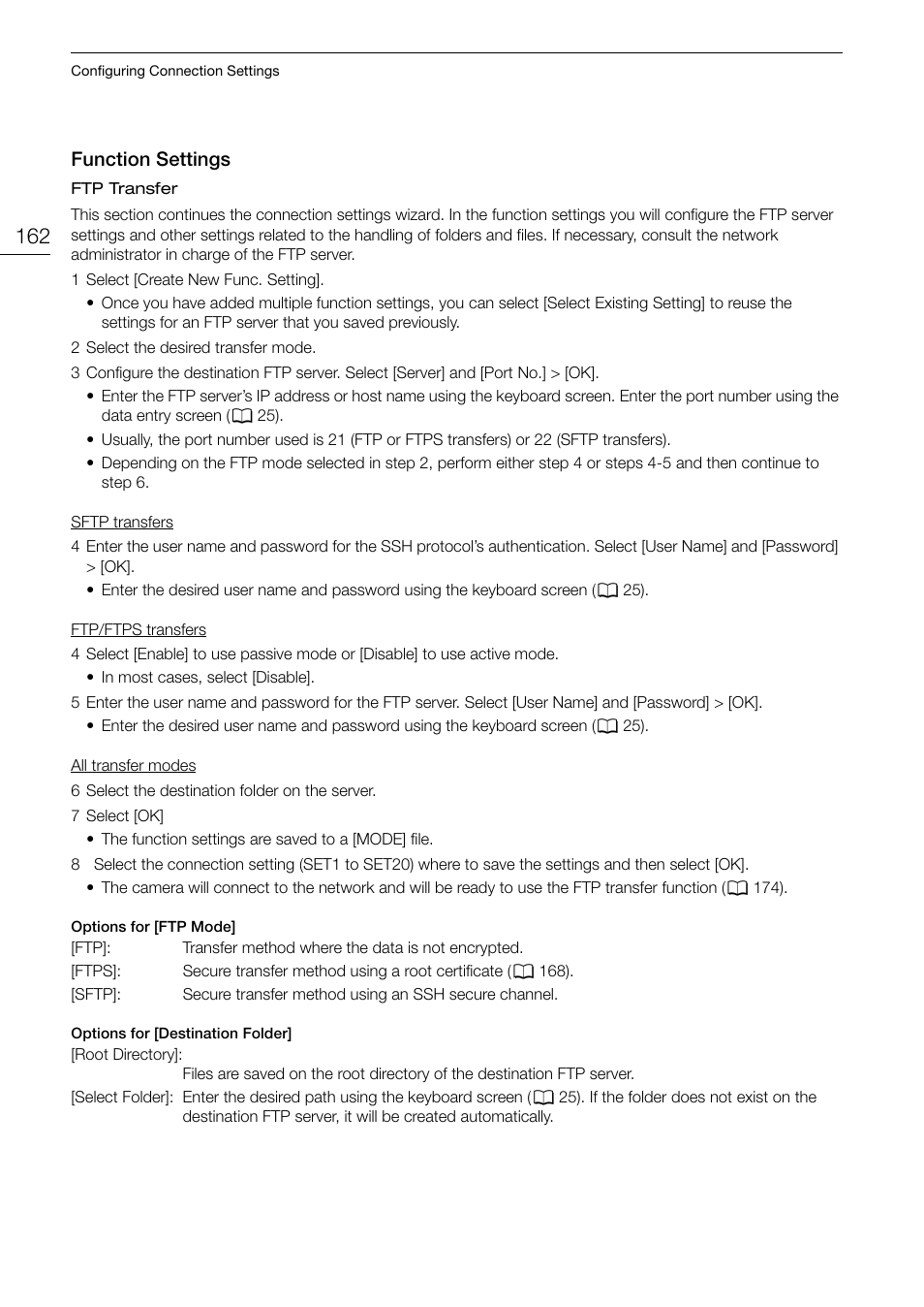 Function settings, Function settings 162, Function setting s | Canon EOS R5 C VR Creator Kit with RF 5.2mm f/2.8 Dual Fisheye Lens User Manual | Page 162 / 248