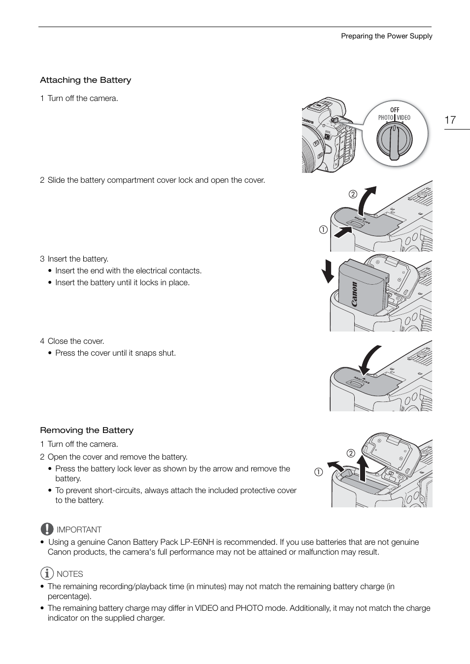 Canon EOS R5 C VR Creator Kit with RF 5.2mm f/2.8 Dual Fisheye Lens User Manual | Page 17 / 248