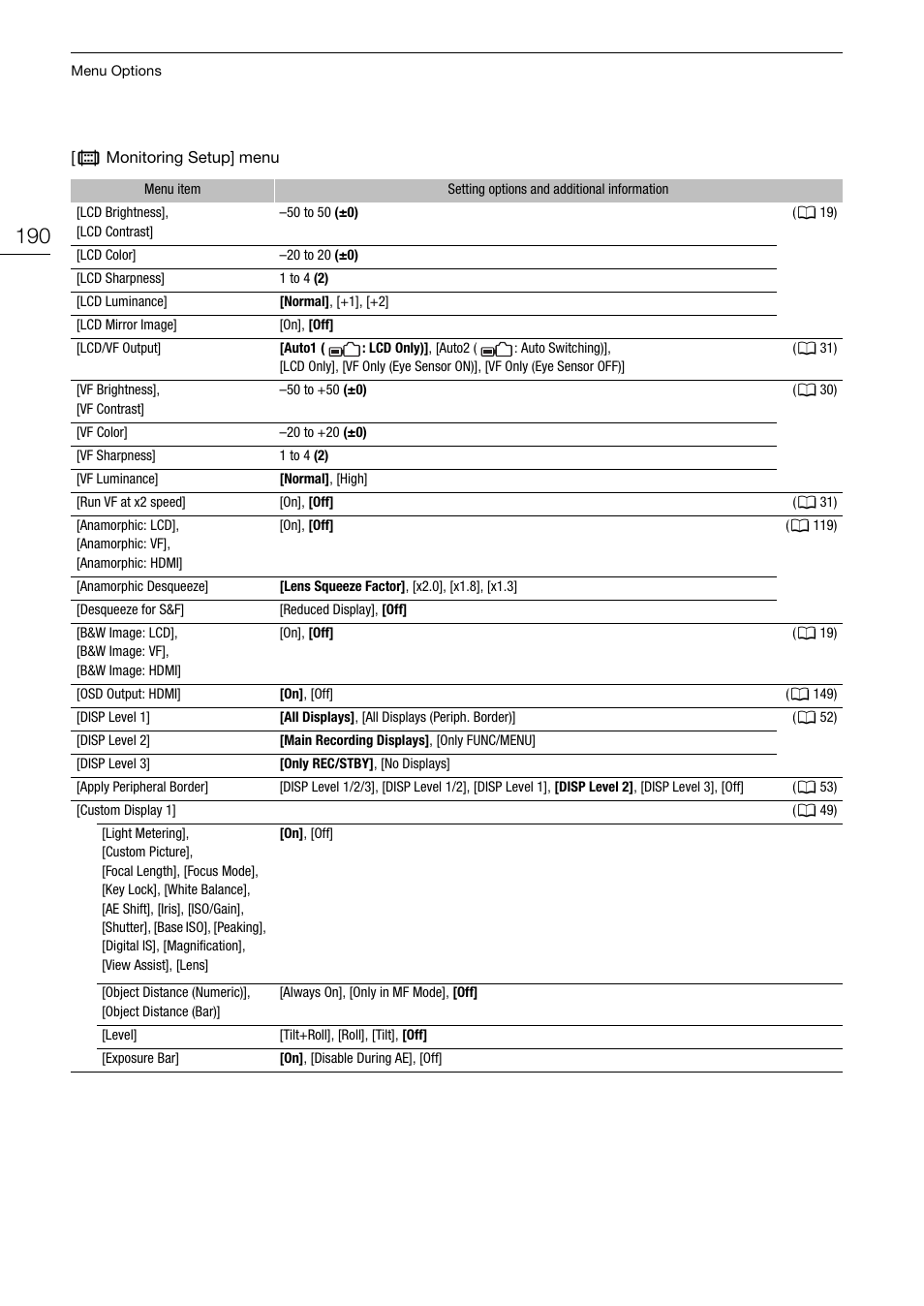 190) to tu | Canon EOS R5 C VR Creator Kit with RF 5.2mm f/2.8 Dual Fisheye Lens User Manual | Page 190 / 248