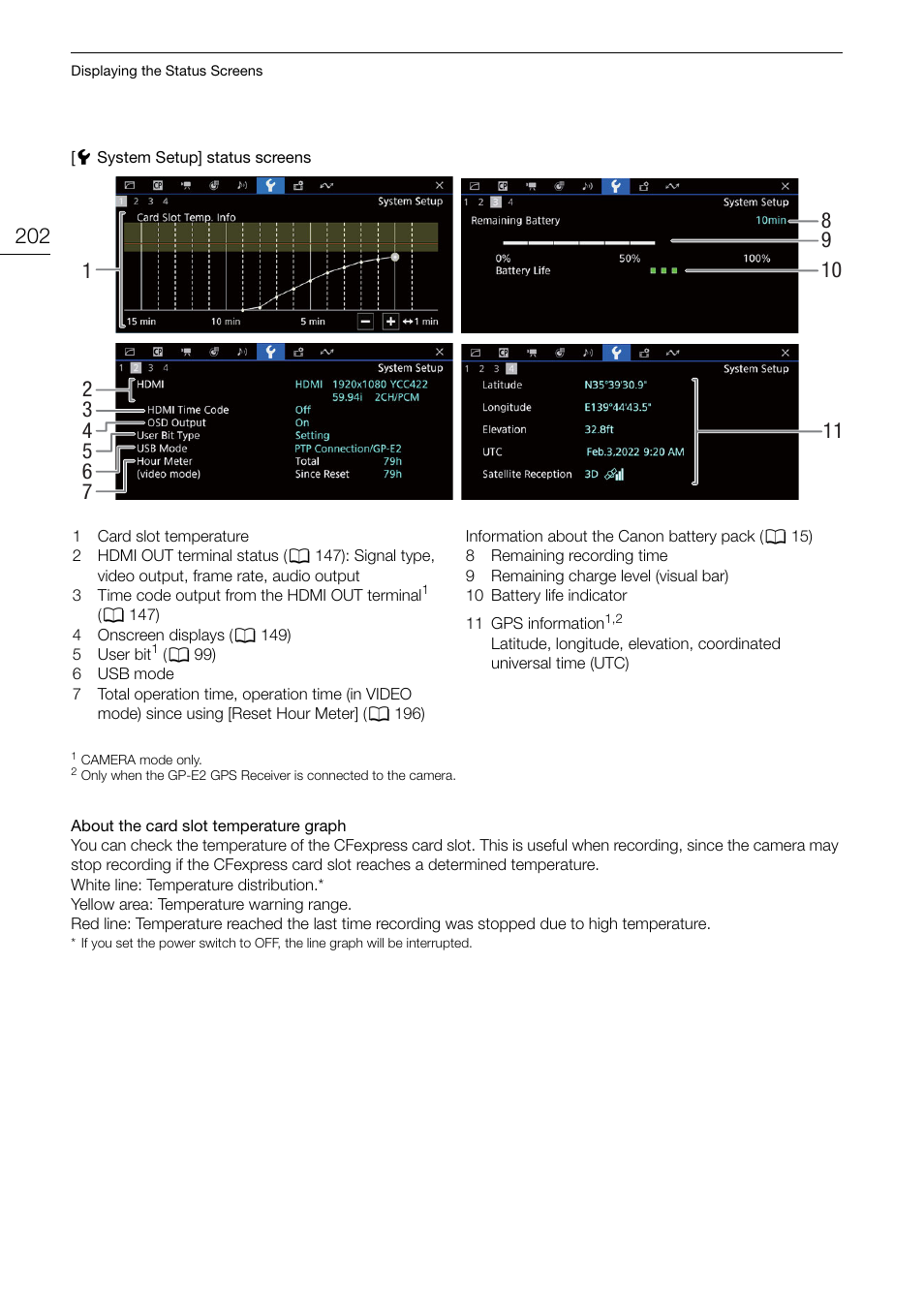 202). f | Canon EOS R5 C VR Creator Kit with RF 5.2mm f/2.8 Dual Fisheye Lens User Manual | Page 202 / 248