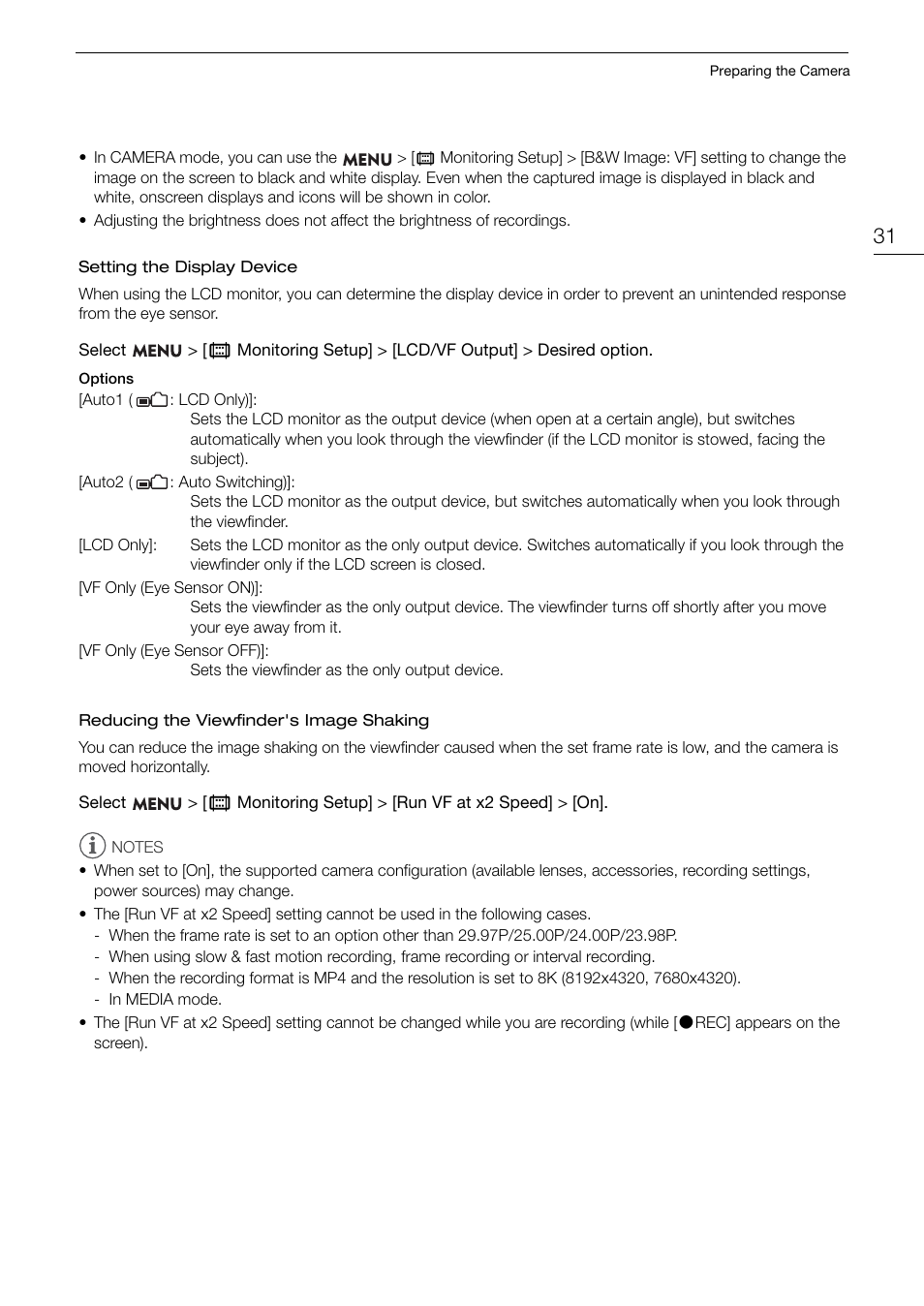 Canon EOS R5 C VR Creator Kit with RF 5.2mm f/2.8 Dual Fisheye Lens User Manual | Page 31 / 248