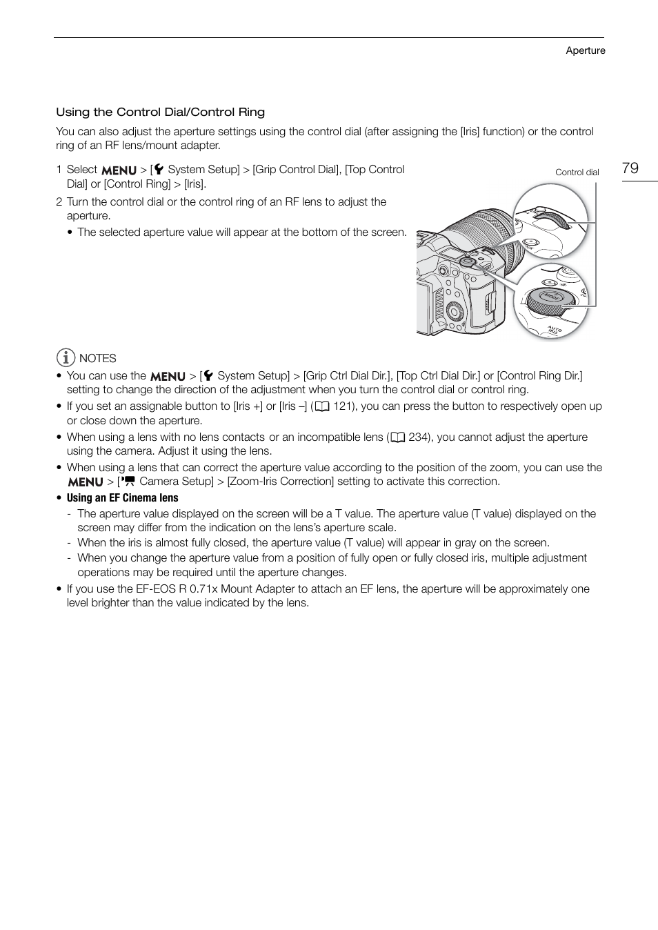 Canon EOS R5 C VR Creator Kit with RF 5.2mm f/2.8 Dual Fisheye Lens User Manual | Page 79 / 248