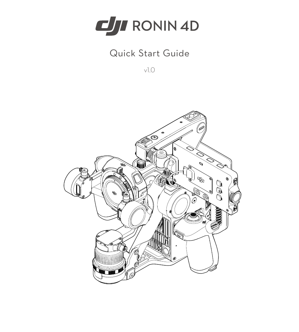 DJI Ronin 4D 4-Axis Cinema Camera 8K Combo Kit User Manual | 10 pages