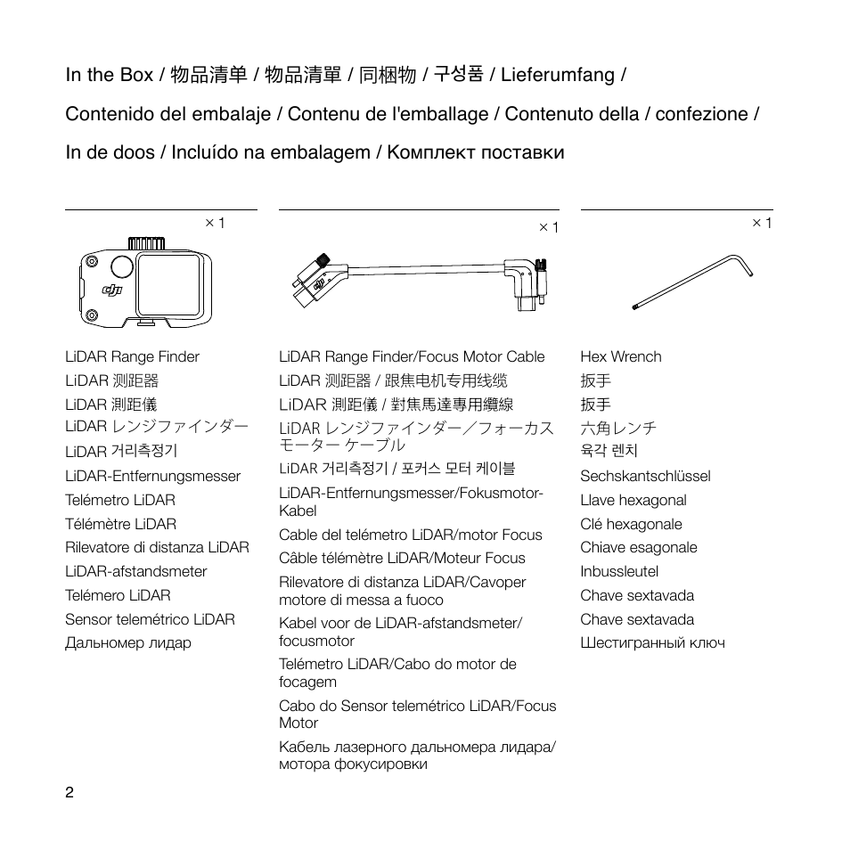 DJI Ronin 4D 4-Axis Cinema Camera 8K Combo Kit User Manual | Page 4 / 48
