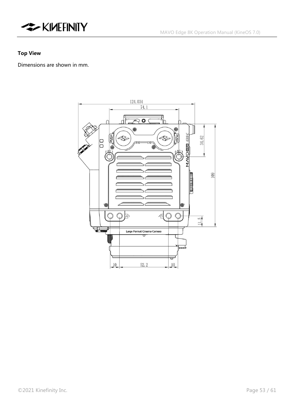 Kinefinity MAVO Edge 8K Digital Cinema Camera User Manual | Page 53 / 60