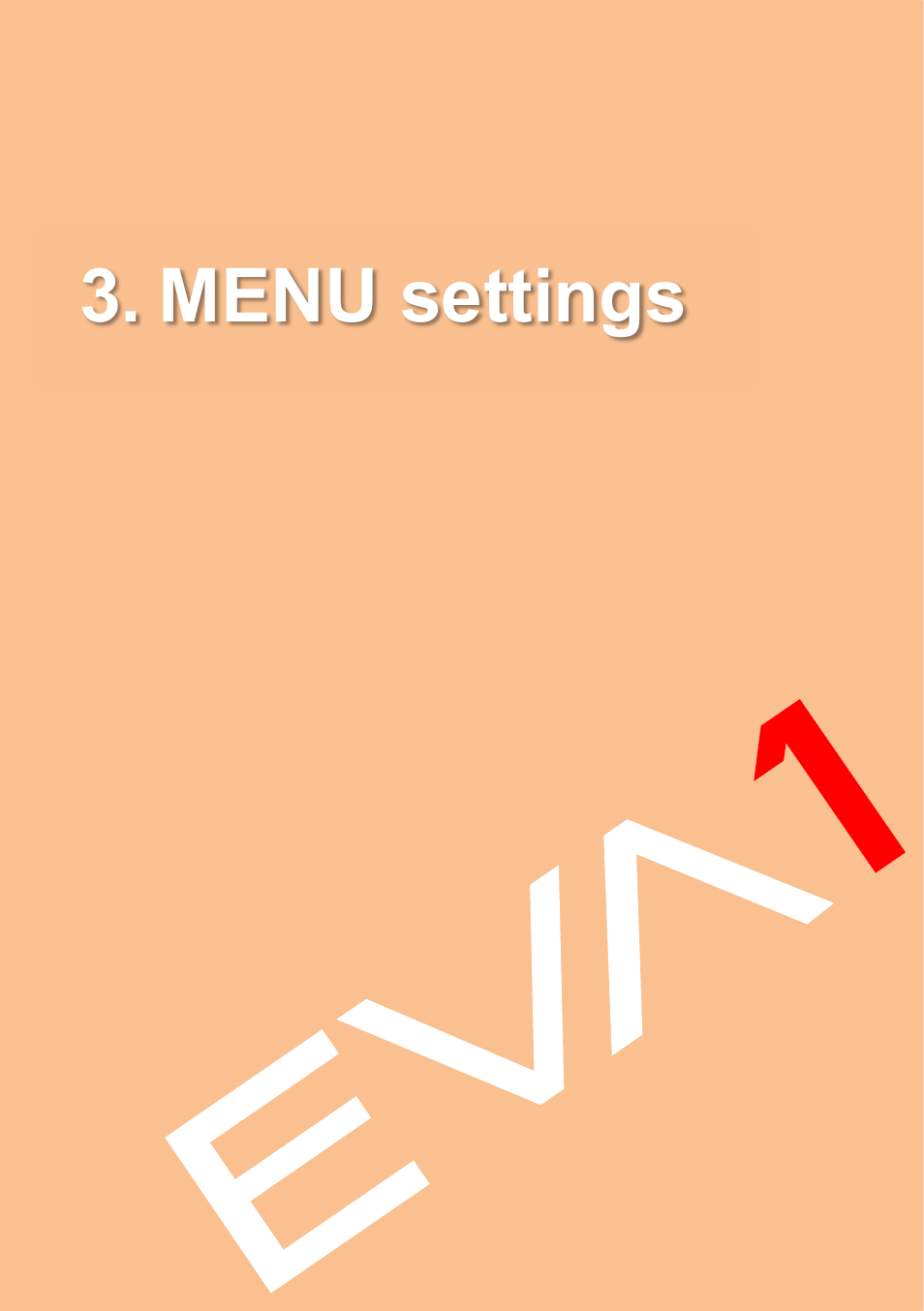 Menu settings | Panasonic AU-EVA1 Compact 5.7K Super 35mm Cinema Camera User Manual | Page 22 / 92