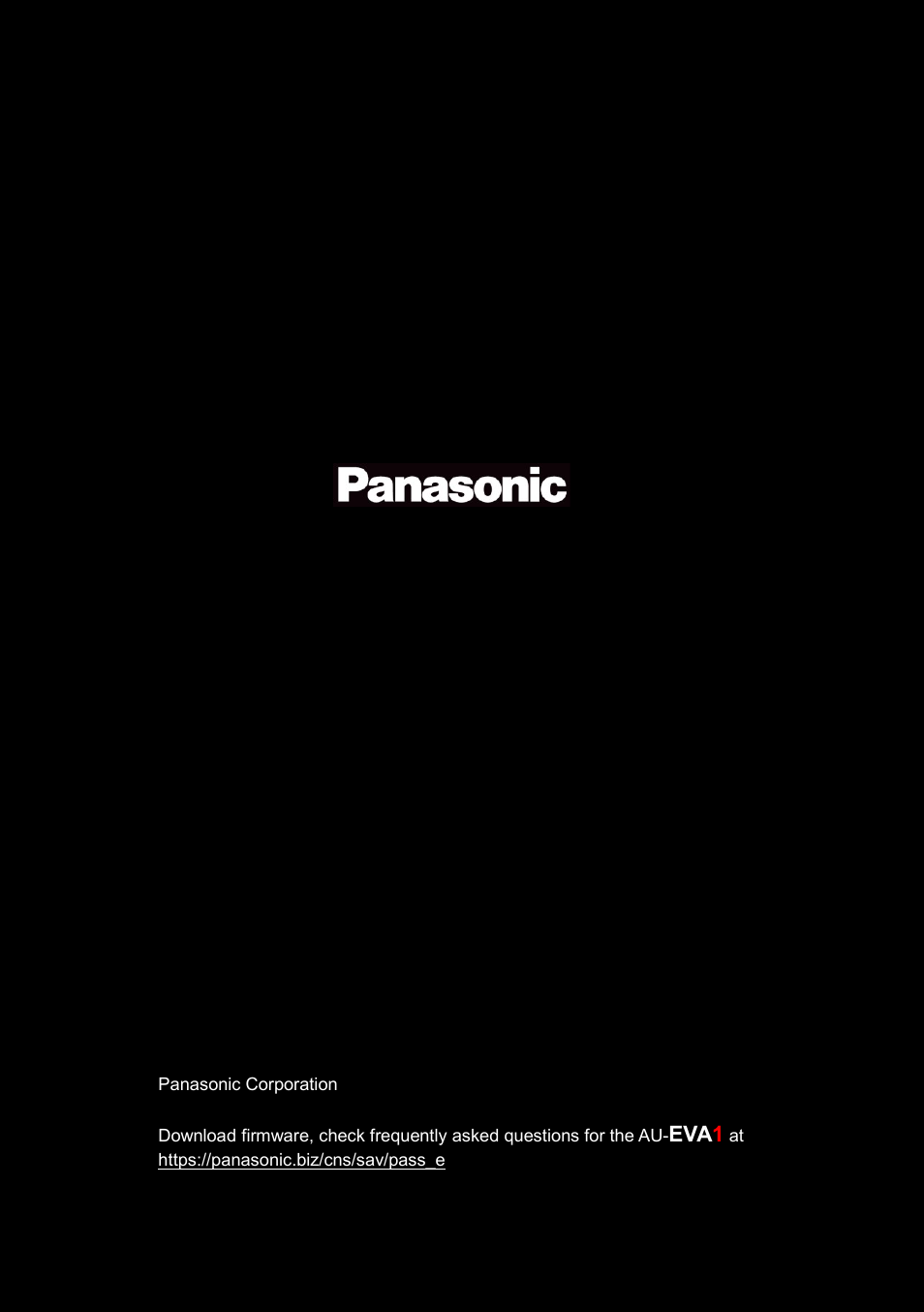 Panasonic AU-EVA1 Compact 5.7K Super 35mm Cinema Camera User Manual | Page 92 / 92
