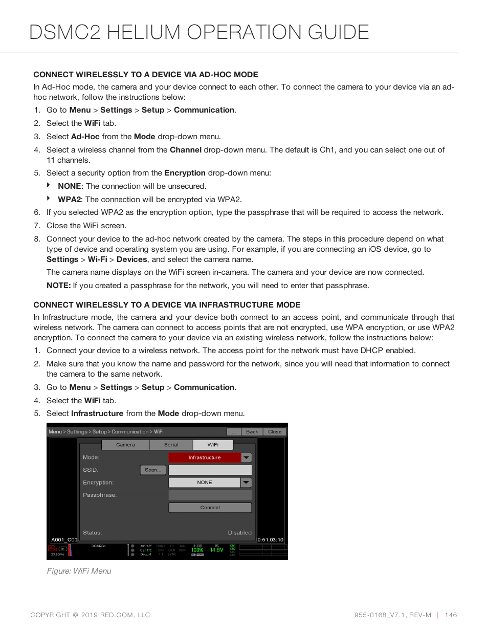 Dsmc2 helium operation guide | RED DIGITAL CINEMA DSMC2 BRAIN with HELIUM 8K S35 Sensor (2018 Unified DSMC2 Lineup) User Manual | Page 146 / 266