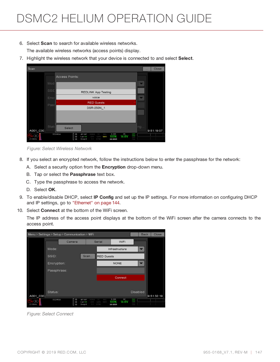 Dsmc2 helium operation guide | RED DIGITAL CINEMA DSMC2 BRAIN with HELIUM 8K S35 Sensor (2018 Unified DSMC2 Lineup) User Manual | Page 147 / 266