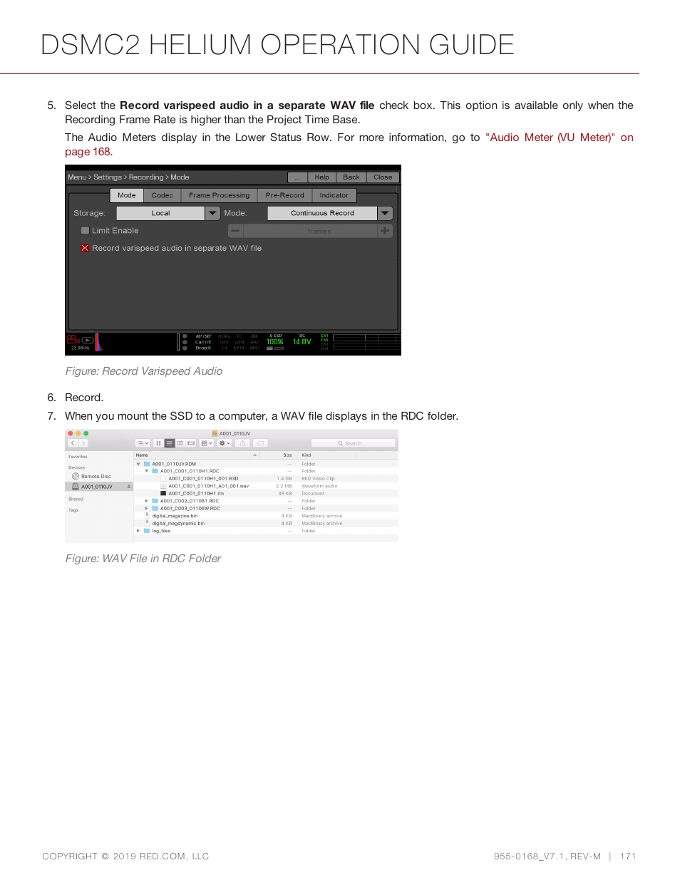 Dsmc2 helium operation guide | RED DIGITAL CINEMA DSMC2 BRAIN with HELIUM 8K S35 Sensor (2018 Unified DSMC2 Lineup) User Manual | Page 171 / 266