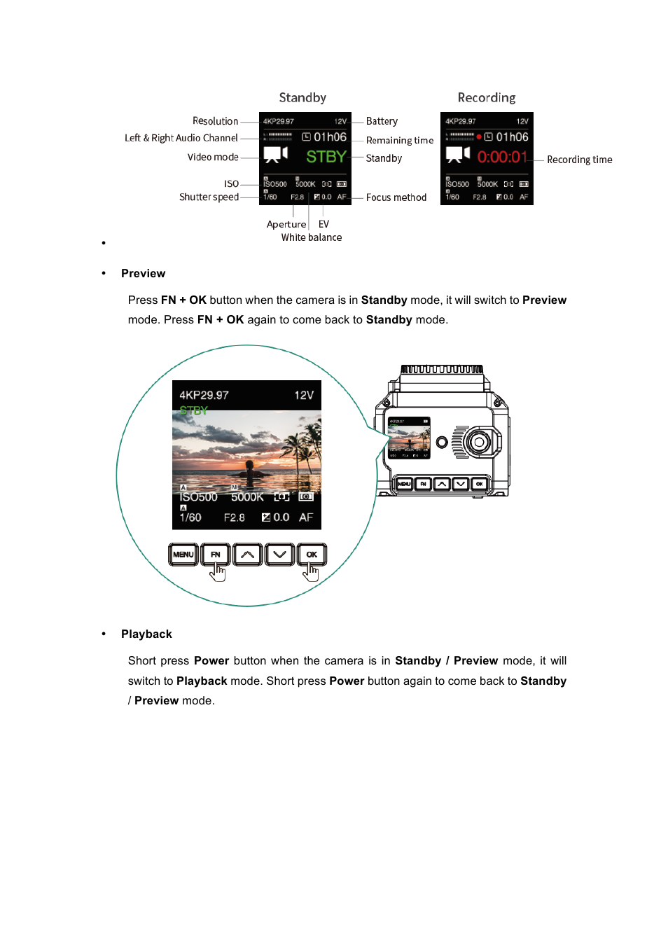 Z CAM E2 4K Cinema Camera User Manual | Page 3 / 39