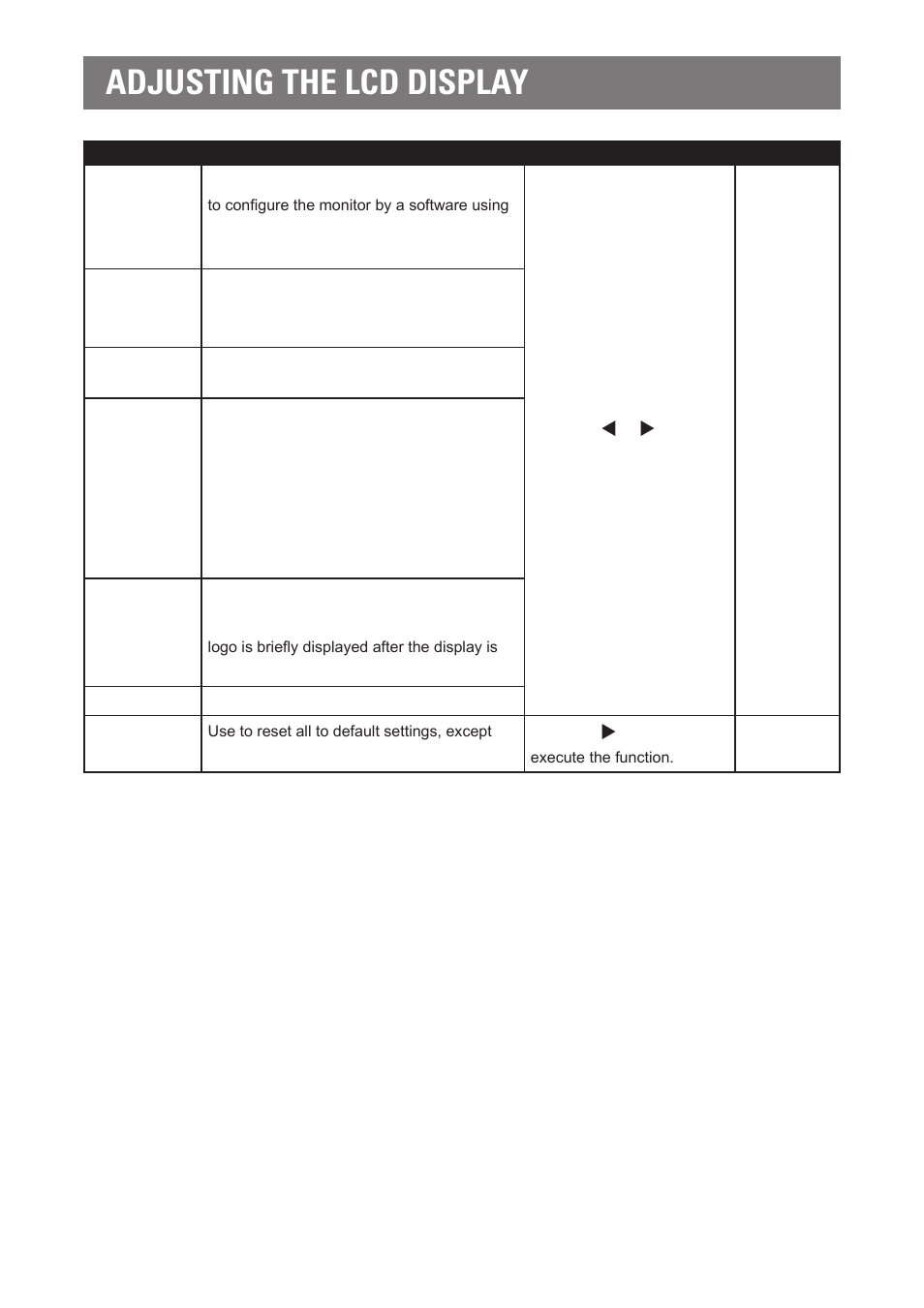 Adjusting the lcd display | AG Neovo DR-22G 22" Full HD Dental Monitor (White) User Manual | Page 52 / 64