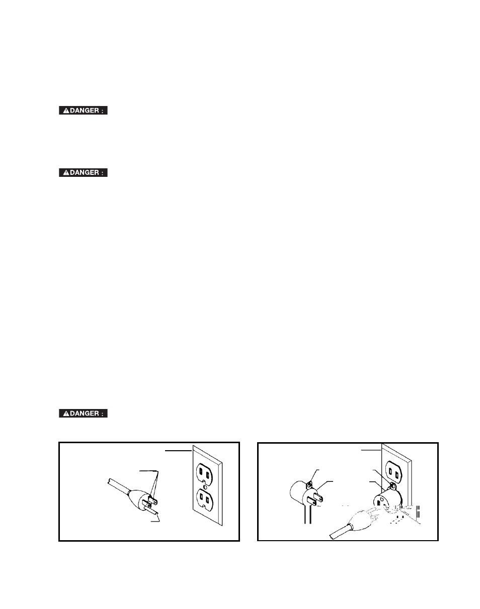 Raccordements électriques, Instructions de mise à la terre, Spécifications du moteur | Delta SA350K User Manual | Page 15 / 32