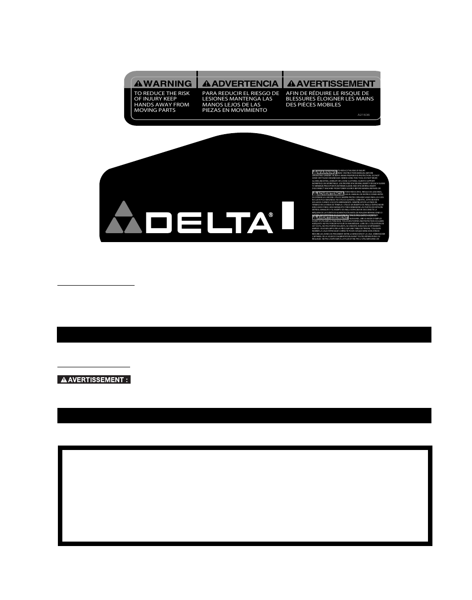 Warranty, Accessoiries, Two year limited new product warranty | Remplacement gratuit de l'étiquette, Entretien et réparation | Delta SA350K User Manual | Page 21 / 32