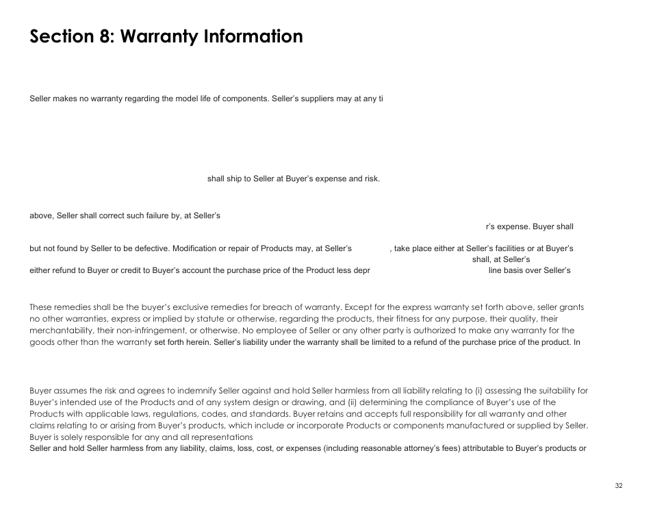 Section 8: warranty information | Elo TouchSystems 2403LM 24" Full HD Medical Touchscreen Monitor with TouchPro (Black, Includes Stand) User Manual | Page 32 / 36