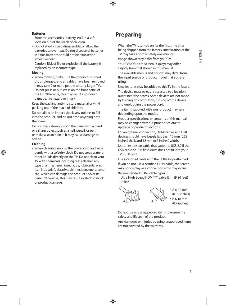 Preparing | LG UN570H Series 55" UHD 4K HDR Commercial Hospitality TV User Manual | Page 19 / 56