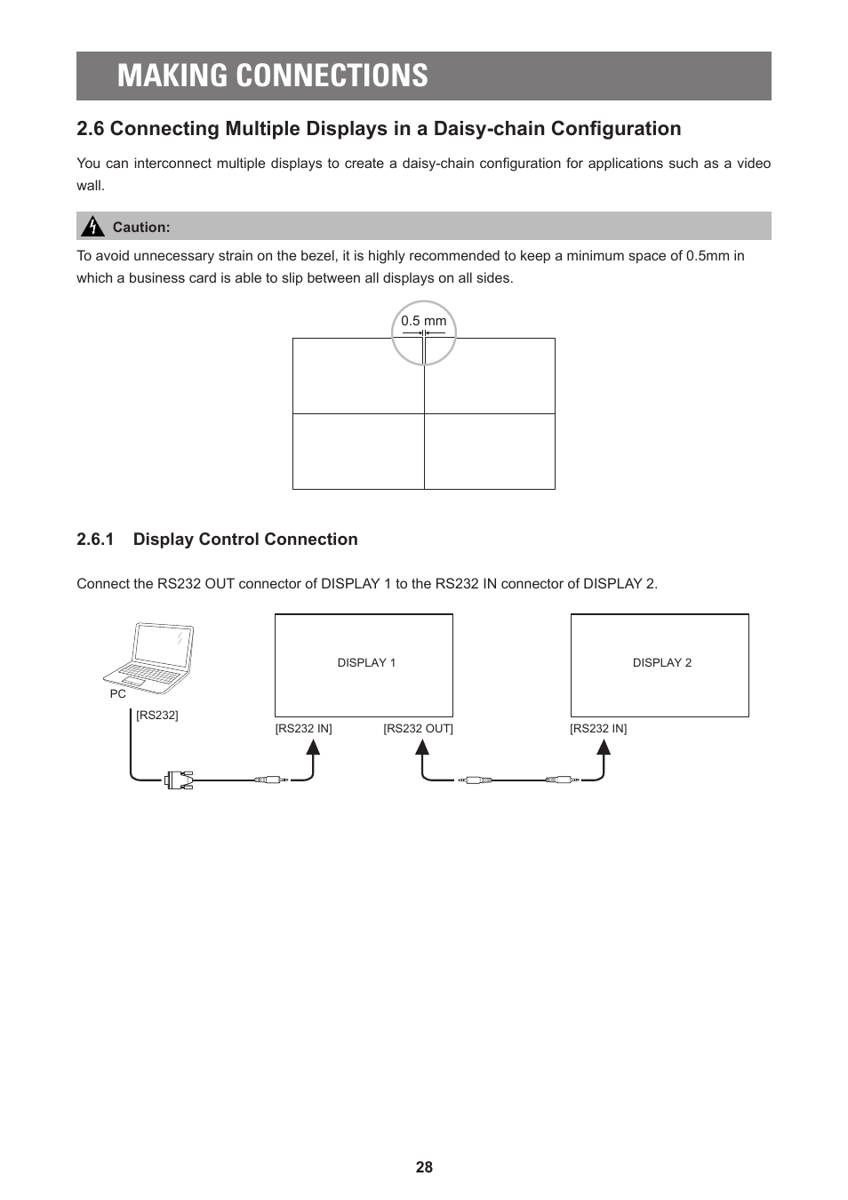 Making connections | AG Neovo PD-55Q 55" 4K Commercial Display User Manual | Page 33 / 91