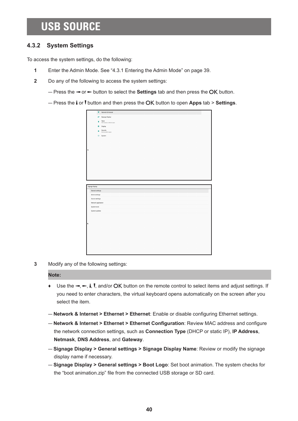 Usb source | AG Neovo PD-55Q 55" 4K Commercial Display User Manual | Page 45 / 91