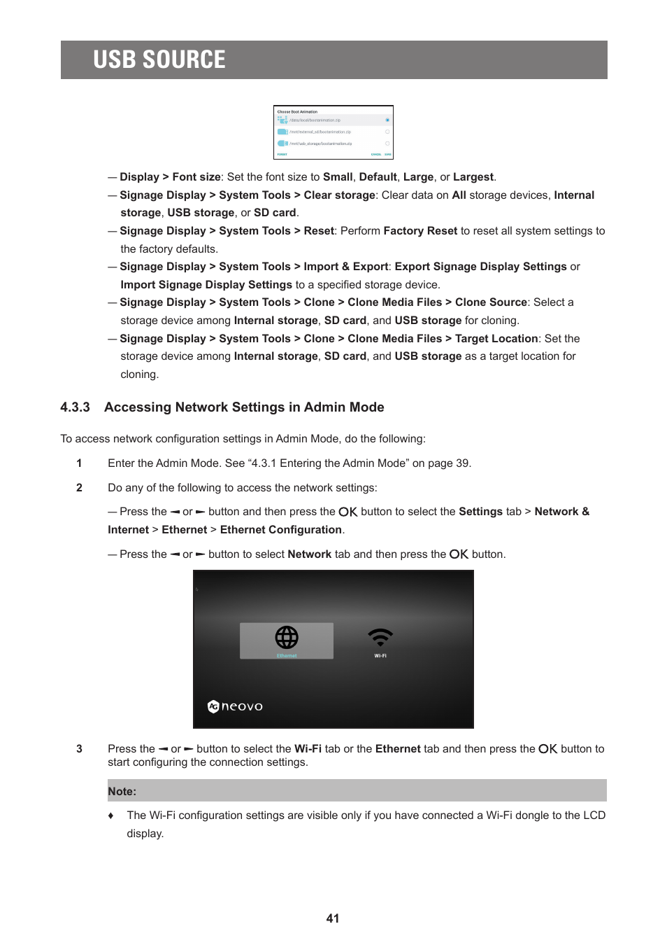 Usb source | AG Neovo PD-55Q 55" 4K Commercial Display User Manual | Page 46 / 91