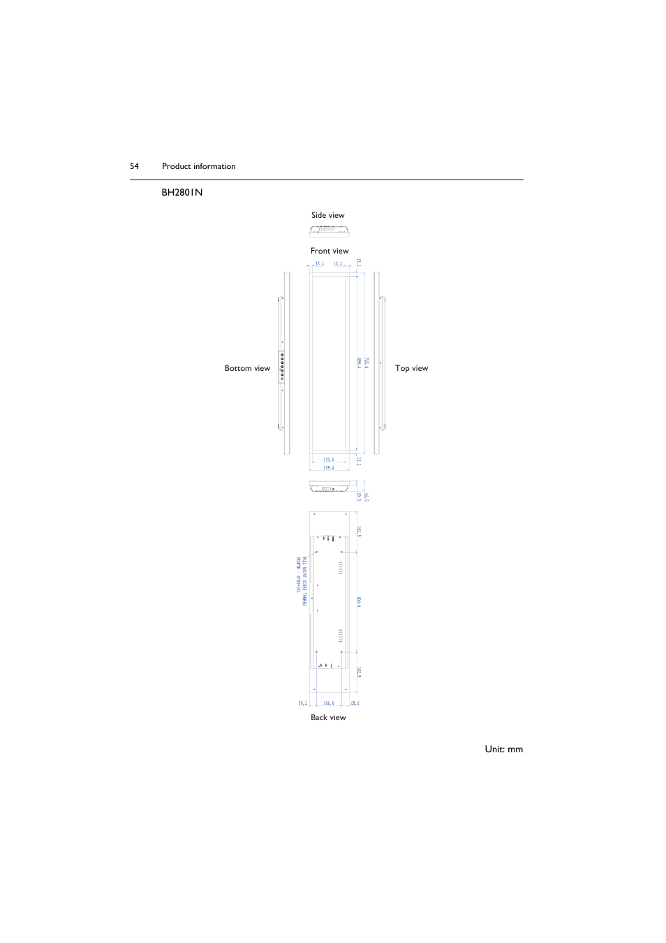 BenQ BH2801 28" Bar-Type Stretched Commercial Display User Manual | Page 54 / 58