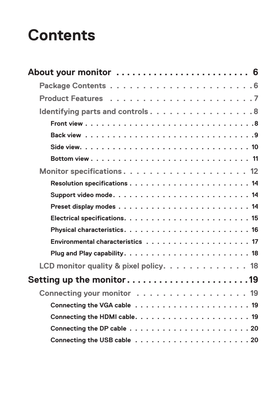 Dell P5524Q 55" UHD 4K Commercial Monitor User Manual | Page 3 / 68