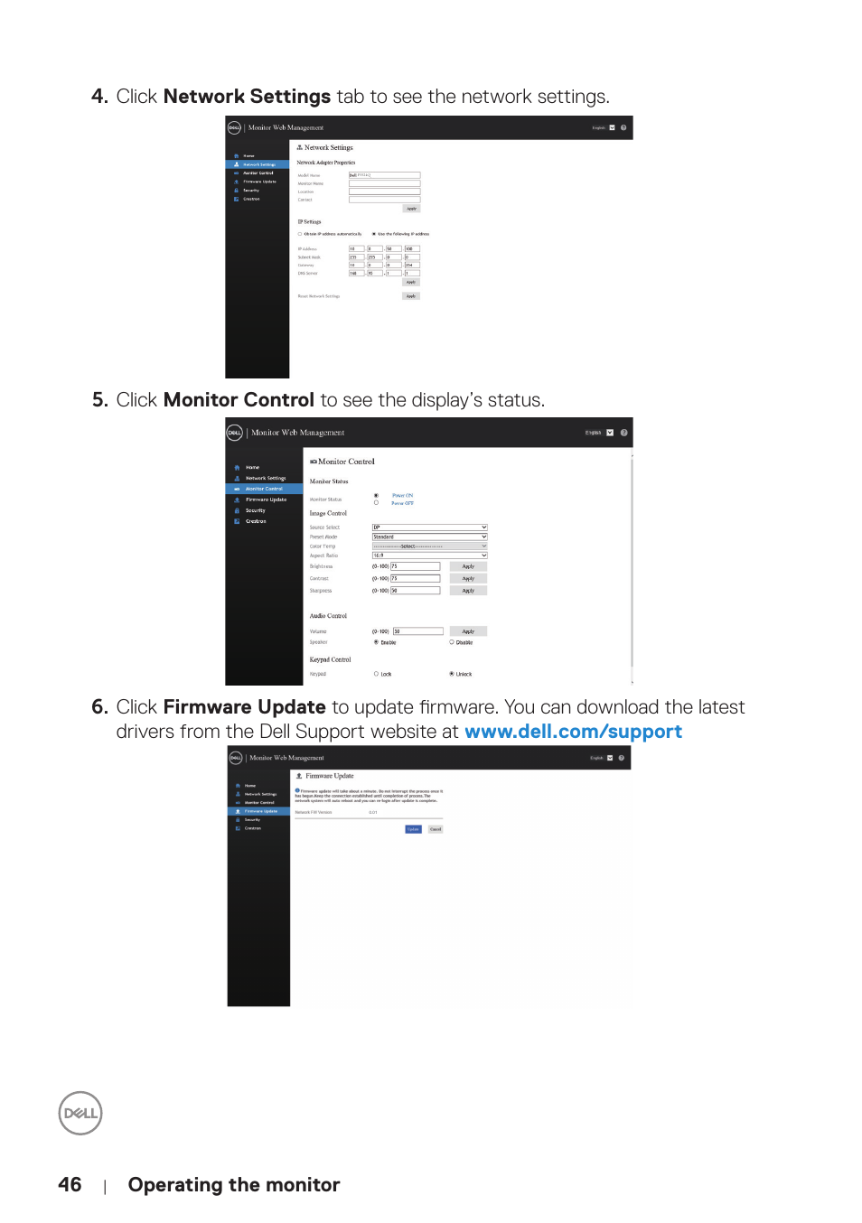 Dell P5524Q 55" UHD 4K Commercial Monitor User Manual | Page 46 / 68