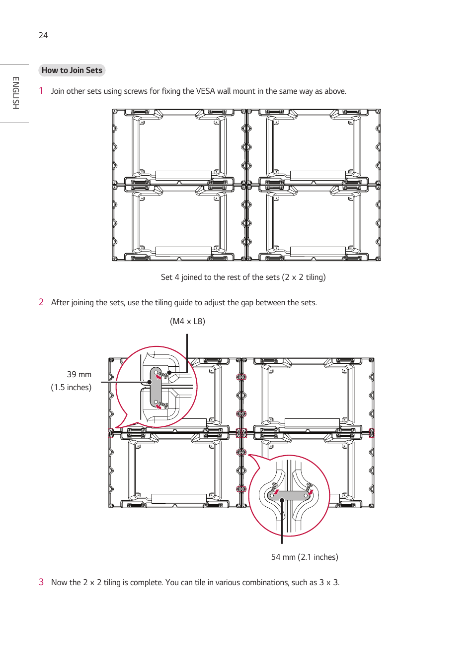 LG VL5G-M 49" Full HD IPS LED Video Wall Display User Manual | Page 24 / 37
