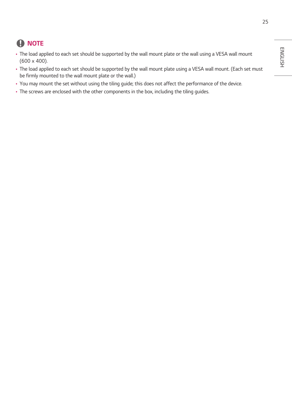 LG VL5G-M 49" Full HD IPS LED Video Wall Display User Manual | Page 25 / 37