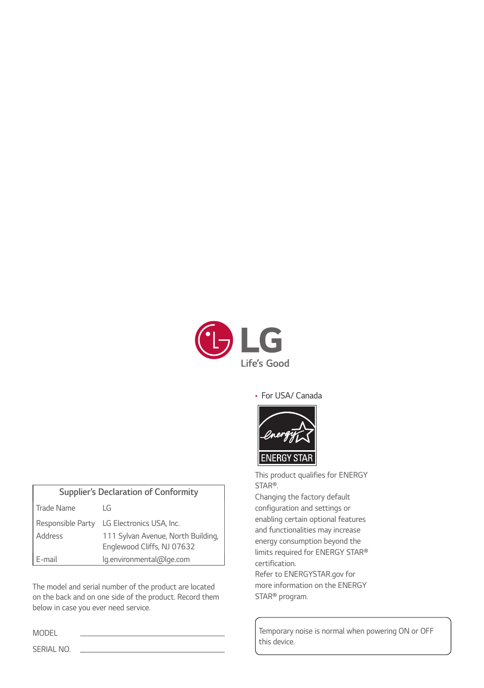 LG VL5G-M 49" Full HD IPS LED Video Wall Display User Manual | Page 37 / 37