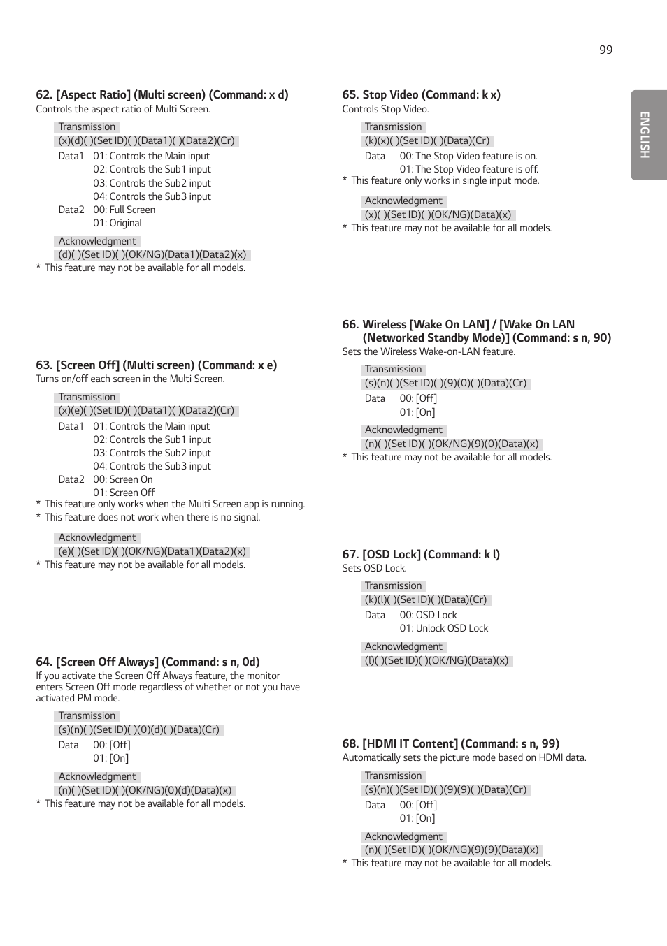 LG 55TC3CG-H 55" 4K UHD HDR Touchscreen Commercial Monitor User Manual | Page 135 / 153