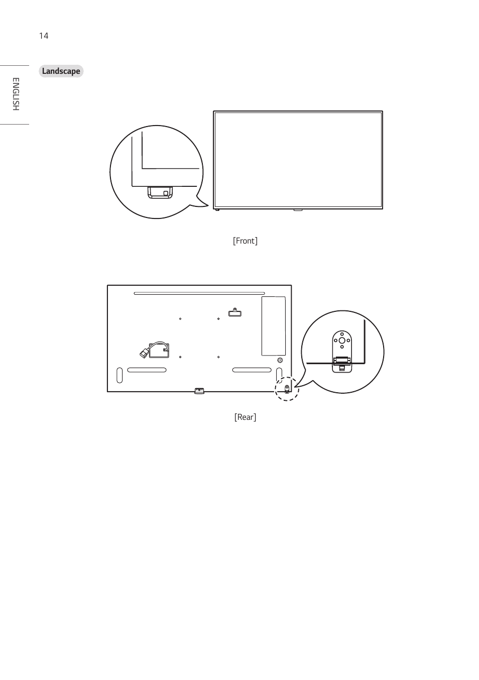 LG UH5F-H 65" Class 4K UHD Digital Signage & Conference Room SmIPS LED Display User Manual | Page 14 / 39