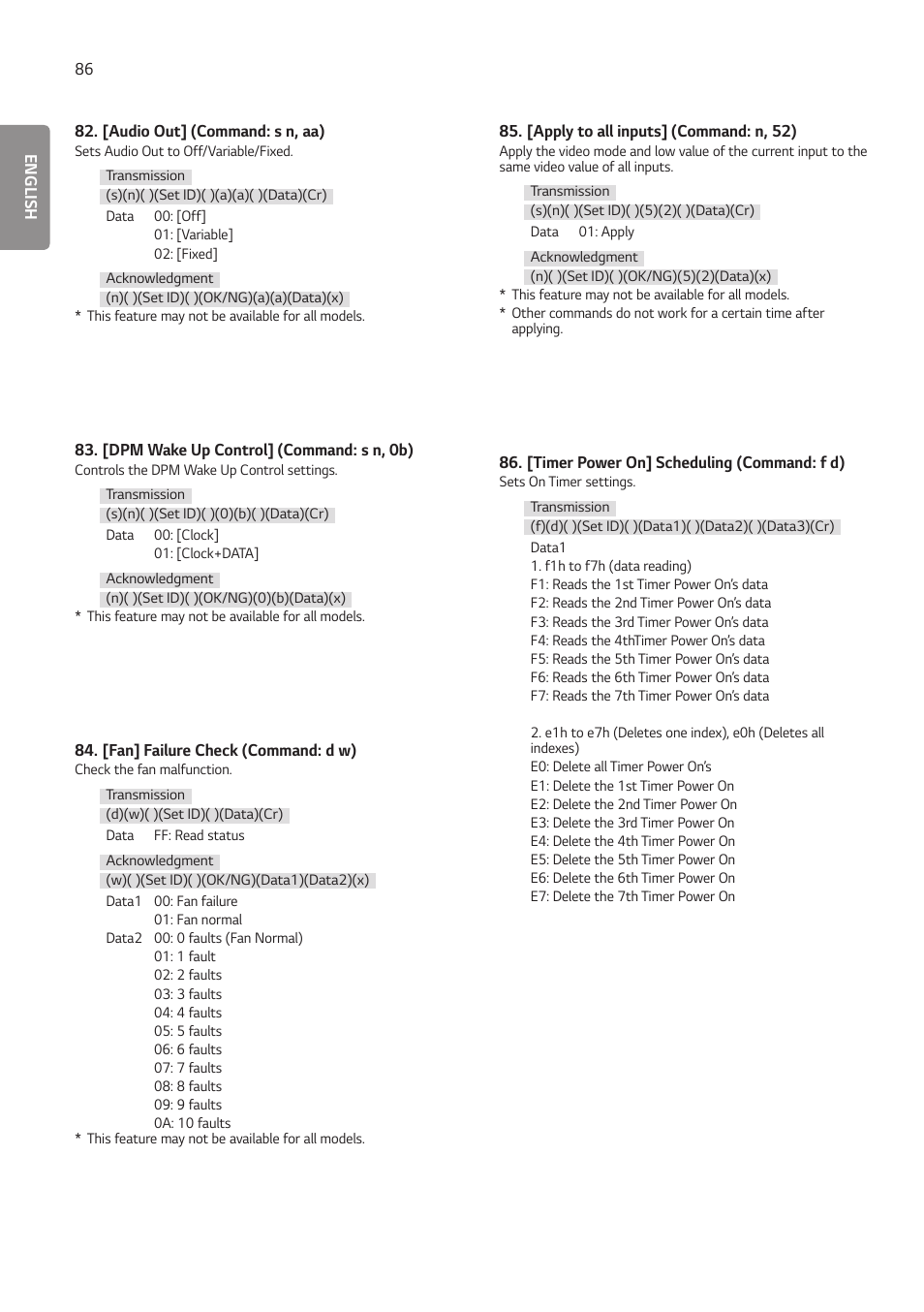 LG LAA015F130 130" Full HD HDR Video Wall Bundle (TAA Compliant) User Manual | Page 114 / 121