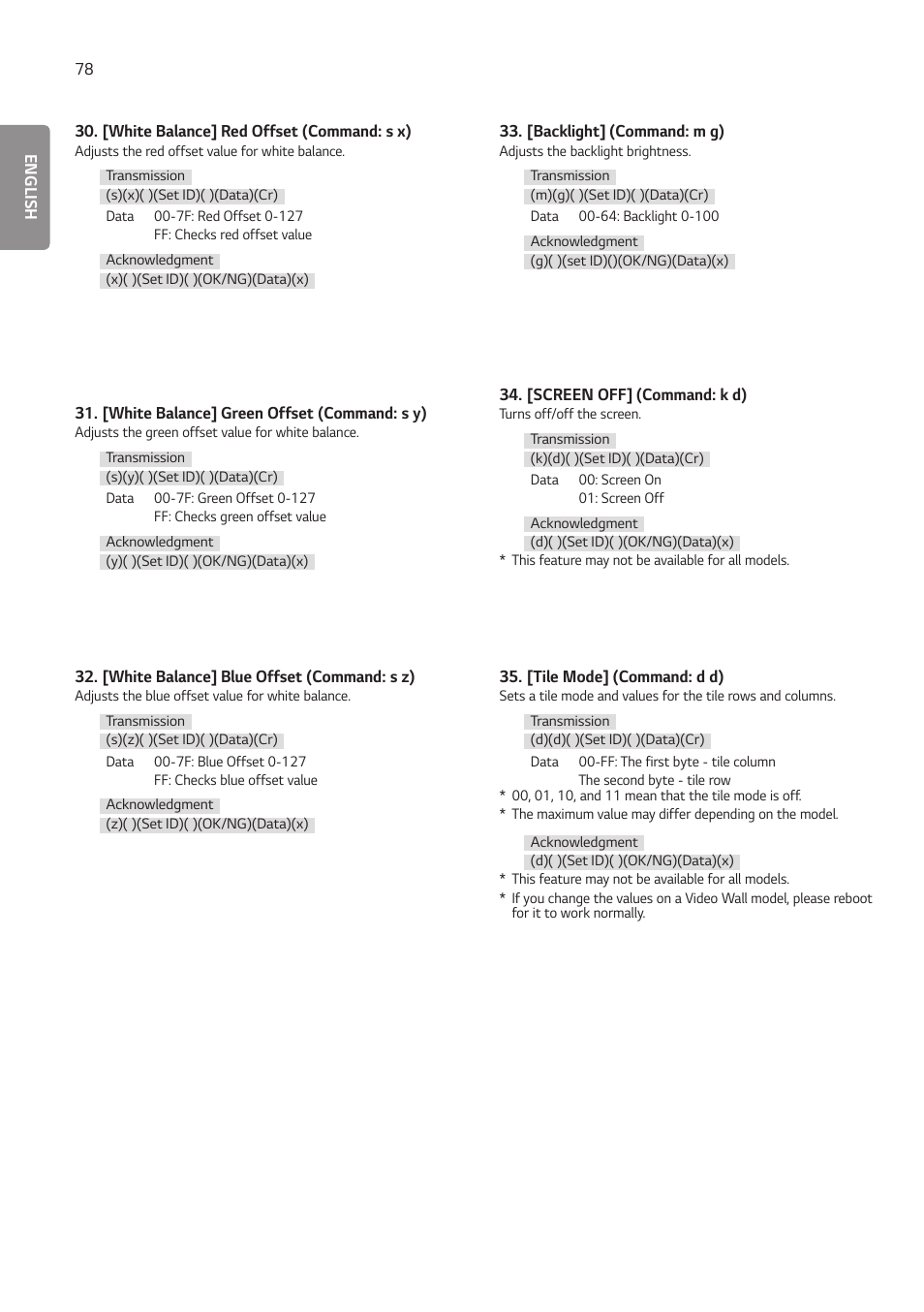 LG EW5G-V Series 55" Full HD Transparent OLED Signage Display User Manual | Page 112 / 131