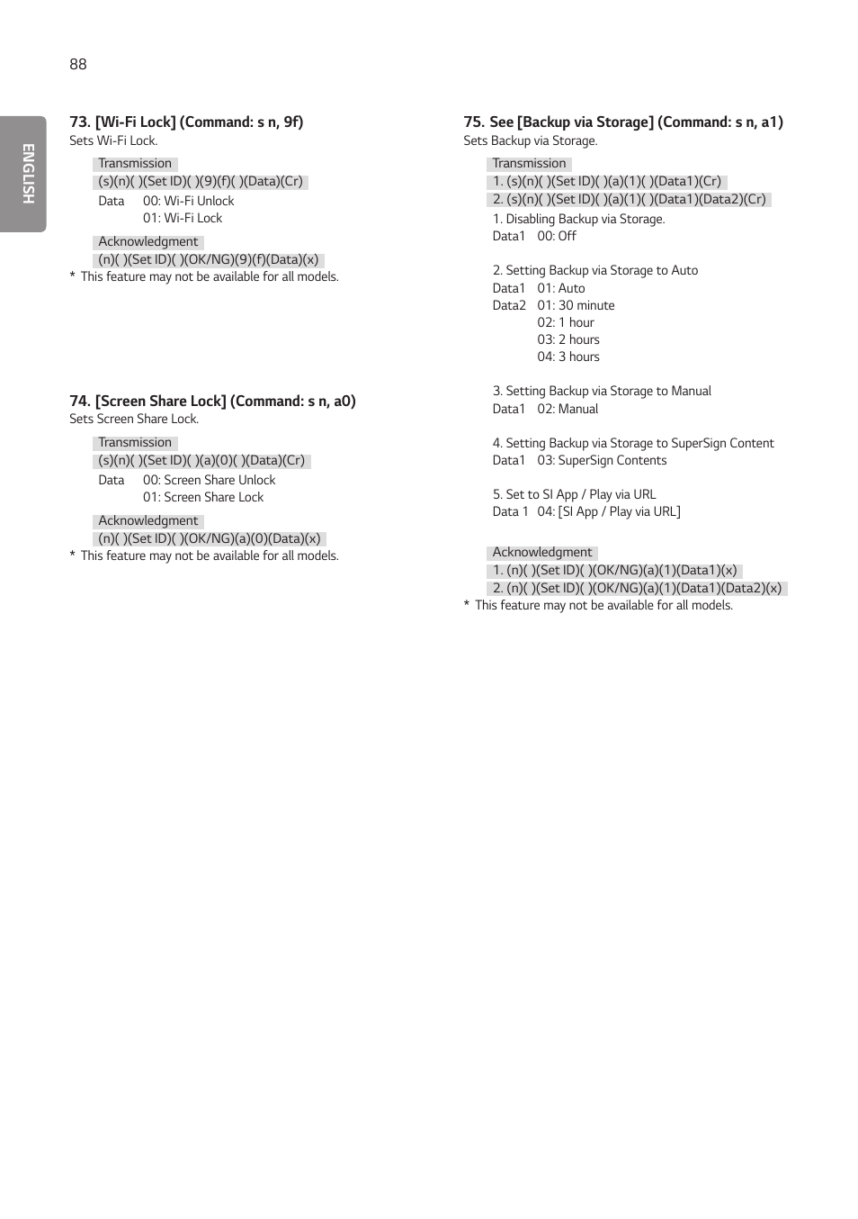 LG EW5G-V Series 55" Full HD Transparent OLED Signage Display User Manual | Page 122 / 131