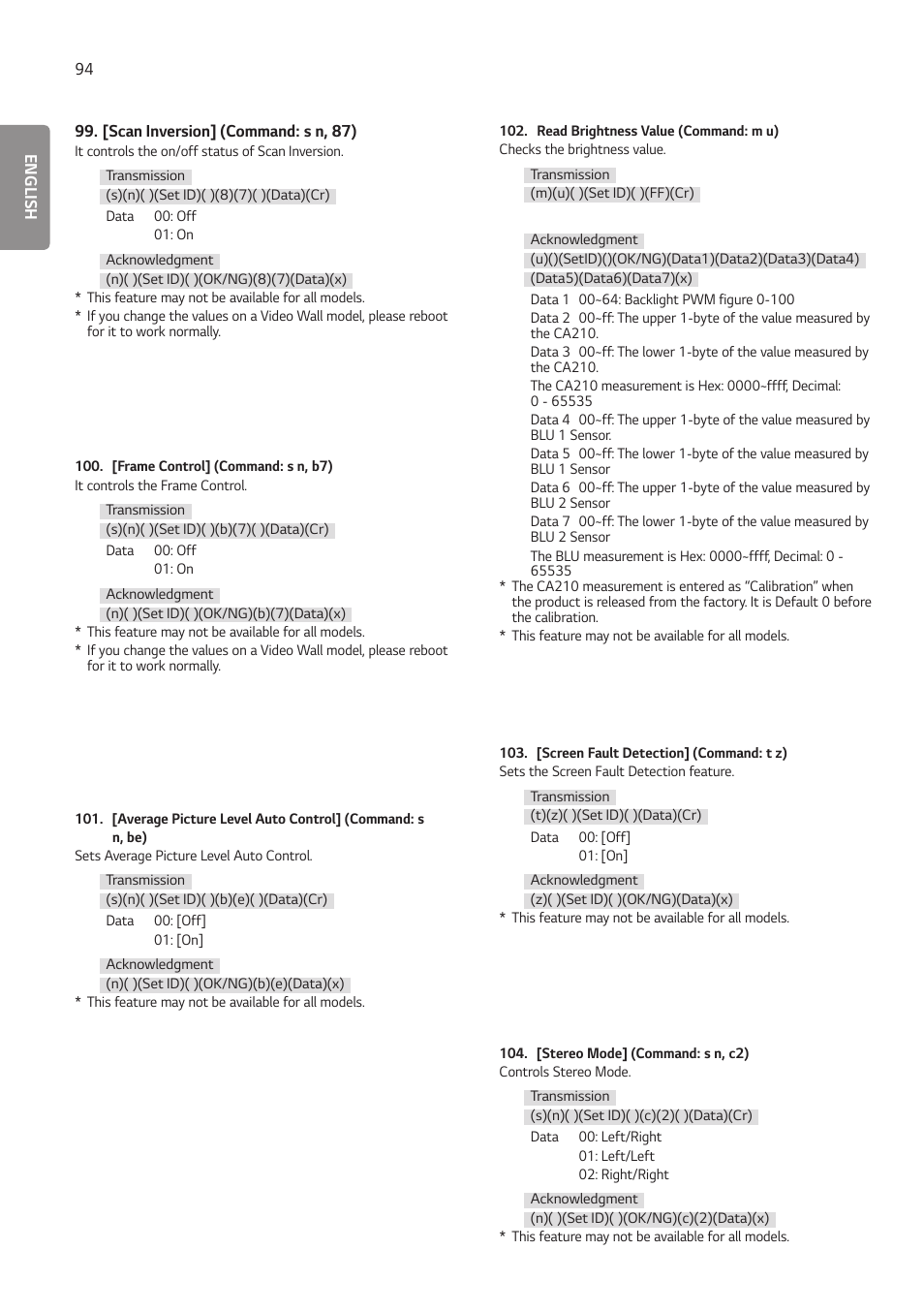 LG EW5G-V Series 55" Full HD Transparent OLED Signage Display User Manual | Page 128 / 131