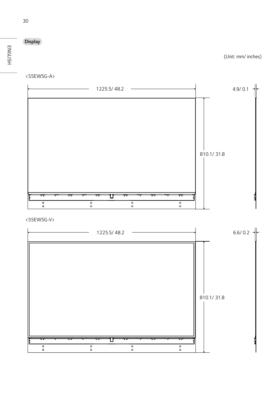 LG EW5G-V Series 55" Full HD Transparent OLED Signage Display User Manual | Page 30 / 131